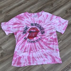 Princess Polly Rolling Stones Tye Dyed T-Shirt, L